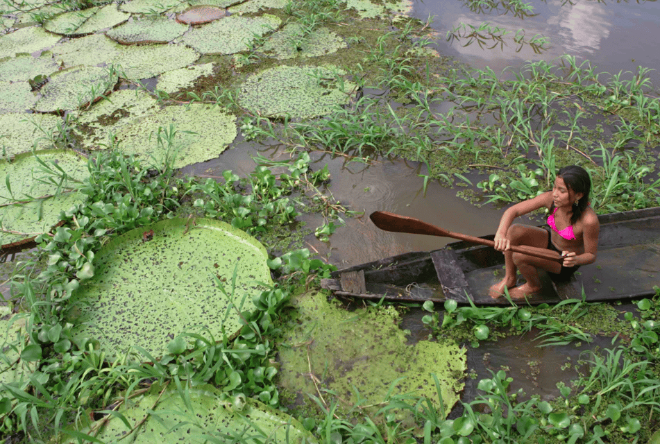 Canoe in Amazonas River