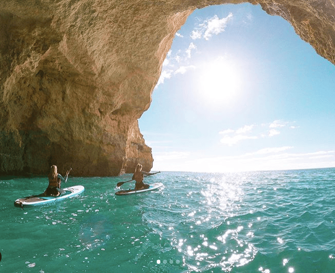 SUP Benagil SeaBookings Öko-Touren an der Algarve