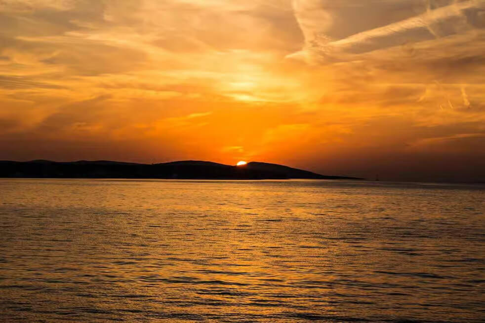 Orange sunset in Javea