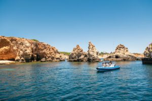 Excursión privada en semirrígida por las cuevas del Algarve