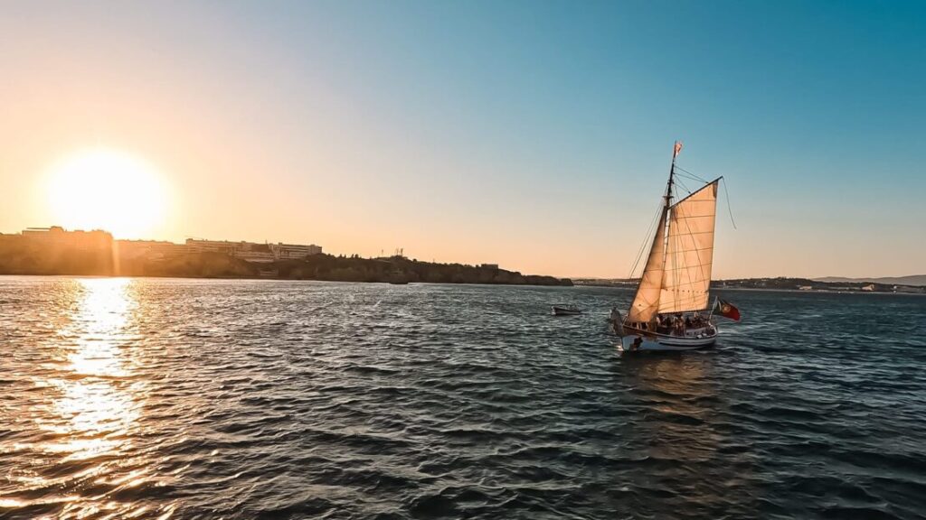 traditional sailing boat in Lagos, Portugal