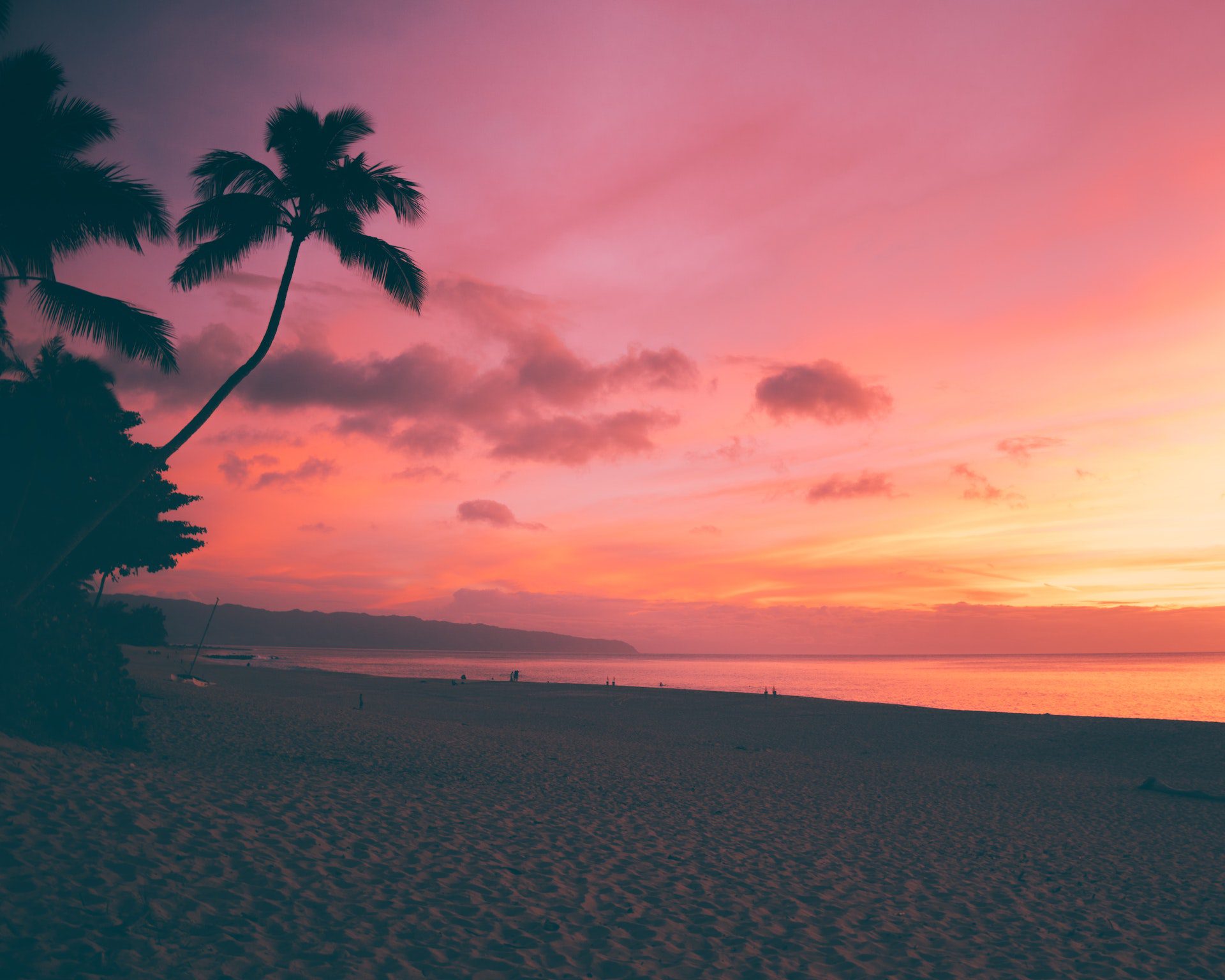 Beste tijd om Maui, Hawaii te bezoeken Strand in Hawaii bij zonsondergang
